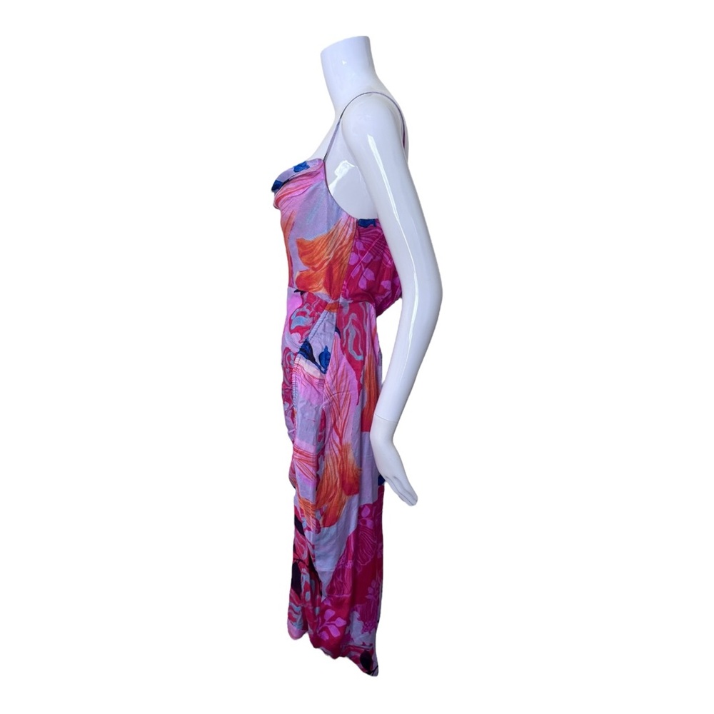 NEW Anthropologie Asymmetrical Multicolor Slip Dress Size 6P Avant Garde - Picture 5 of 9
